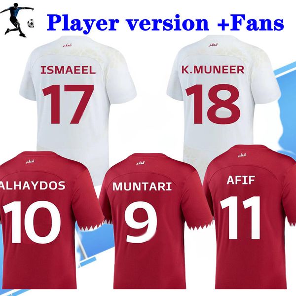 2022 qatar soccer jerseys world 22 23 national team mens kids women thai quality jersey alhaydos 10 muntari 9 alaaeldin 7 boudiaf 12 afif 11, Black;yellow
2022 qatar soccer jerseys world 22 23 national team mens kids women thai quality jersey alhaydos 10 muntari 9 alaaeldin 7 boudiaf 12 afif 11, Black;yellow