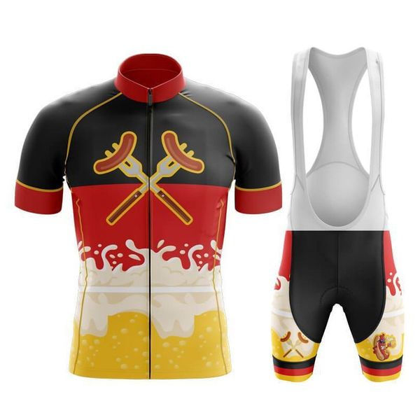 2022 Team Germany Cycling Short Sleeve Jersey With Bib Shorts Kit-A14 Summer Jerseys
2022 Team Germany Cycling Short Sleeve Jersey With Bib Shorts Kit-A14 Summer Jerseys