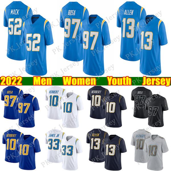 fans tees 52 khalil mack 10 justin herbert football jersey derwin james jr. keenan allen joey bosa austin ekeler j.c. jackson mike williams, Black
fans tees 52 khalil mack 10 justin herbert football jersey derwin james jr. keenan allen joey bosa austin ekeler j.c. jackson mike williams, Black
