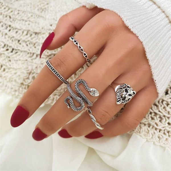 cluster rings kisswife vintage silver color rings set for women men lion snake gothic retro personality finger ring 2022 trend fashion jewel, Golden;silver
cluster rings kisswife vintage silver color rings set for women men lion snake gothic retro personality finger ring 2022 trend fashion jewel, Golden;silver
