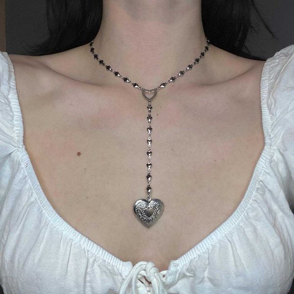 pendant necklaces handmade stainless steel heart locket angelcore rosary necklace l221011, Silver
pendant necklaces handmade stainless steel heart locket angelcore rosary necklace l221011, Silver