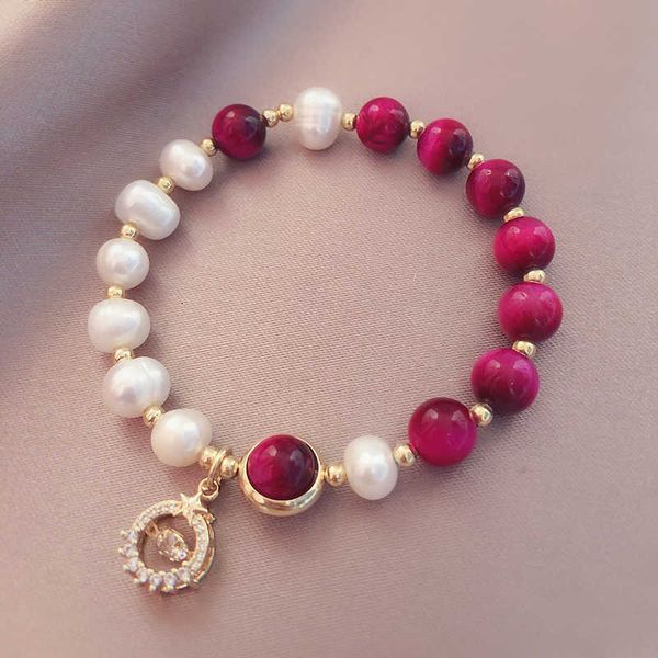 beaded strands crystal round pendant natrual freshwater pearls green/rose red tiger's eye beaded bracelets for women fashion jewelry yb, Black
beaded strands crystal round pendant natrual freshwater pearls green/rose red tiger's eye beaded bracelets for women fashion jewelry yb, Black