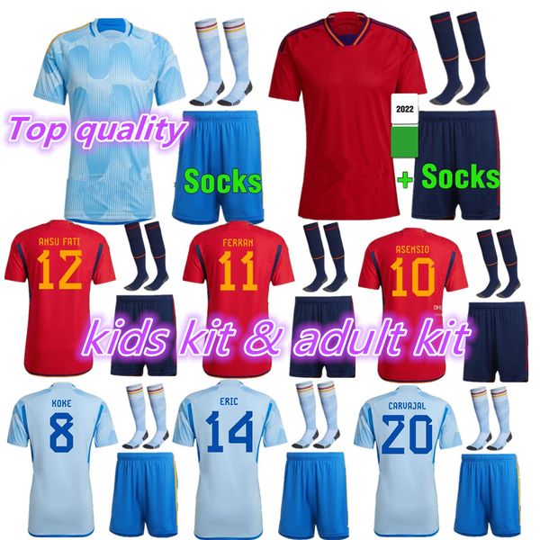 22 23 spain soccer jerseys kids kit set 2022 2023 pedri espana morata boys koke gavi azpilicueta ramos football shirts kids kits llorente an, Black
22 23 spain soccer jerseys kids kit set 2022 2023 pedri espana morata boys koke gavi azpilicueta ramos football shirts kids kits llorente an, Black