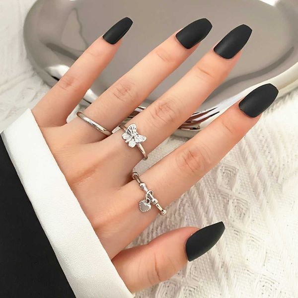 cluster rings kisswife 3pcs trendy heart butterfly rings set for women girls silver color alloy love finger rings jewelry party gift wholesa, Golden;silver
cluster rings kisswife 3pcs trendy heart butterfly rings set for women girls silver color alloy love finger rings jewelry party gift wholesa, Golden;silver