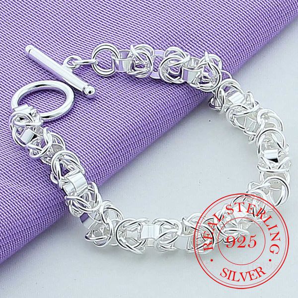 beaded strands 925 sterling silver interlocking circle chain ot buckle bracelets for woman charm wedding engagement fashion jewelry l221012, Black
beaded strands 925 sterling silver interlocking circle chain ot buckle bracelets for woman charm wedding engagement fashion jewelry l221012, Black