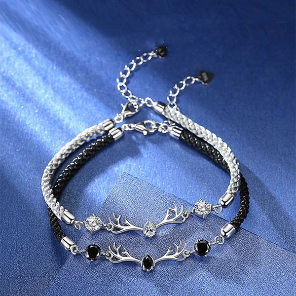 beaded strands 925 stamped new bracelet for women crystal with you all the way chain charms fashion bracelets lucky jewelry gift pulseras mu, Black
beaded strands 925 stamped new bracelet for women crystal with you all the way chain charms fashion bracelets lucky jewelry gift pulseras mu, Black