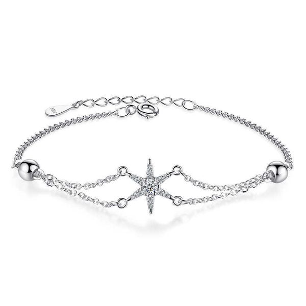 beaded strands real 925 sterling silver double layer star charm bracelet bangle for women girls wedding party jewelry gift l221012, Black
beaded strands real 925 sterling silver double layer star charm bracelet bangle for women girls wedding party jewelry gift l221012, Black