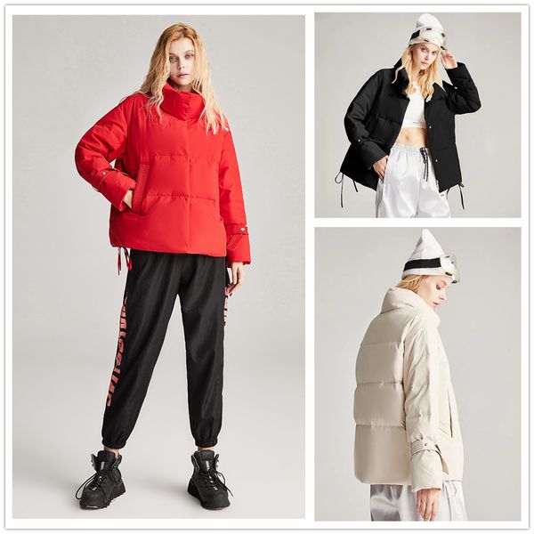 designer down jacket womens winter short fashion version of the small figure thickened white eiderdown coat, Black
designer down jacket womens winter short fashion version of the small figure thickened white eiderdown coat, Black