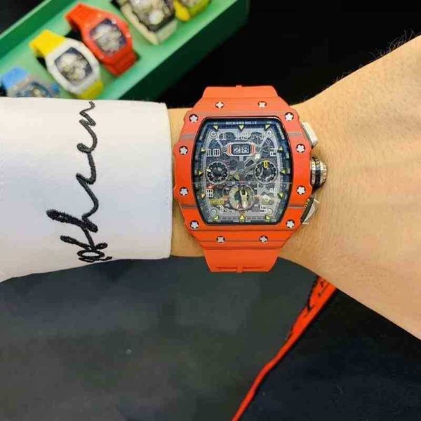 luxury mens mechanics watch richa mill's same mechanical rm011 red carbon fiber personalized large dial wine barrel full-automatic men&
luxury mens mechanics watch richa mill's same mechanical rm011 red carbon fiber personalized large dial wine barrel full-automatic men&