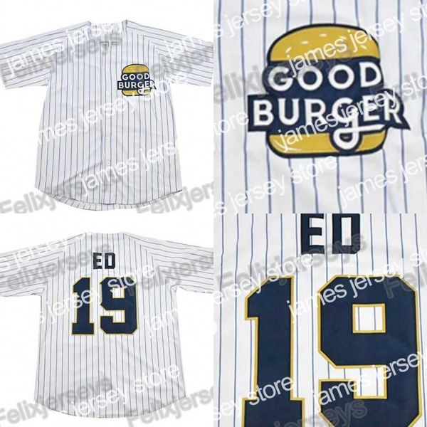 Image of Top Quality Baseball Jersey 19 Ed Good Burger Kel Baseball Jersey Movie Jerseys Men All Stitched Baseball Jerseys