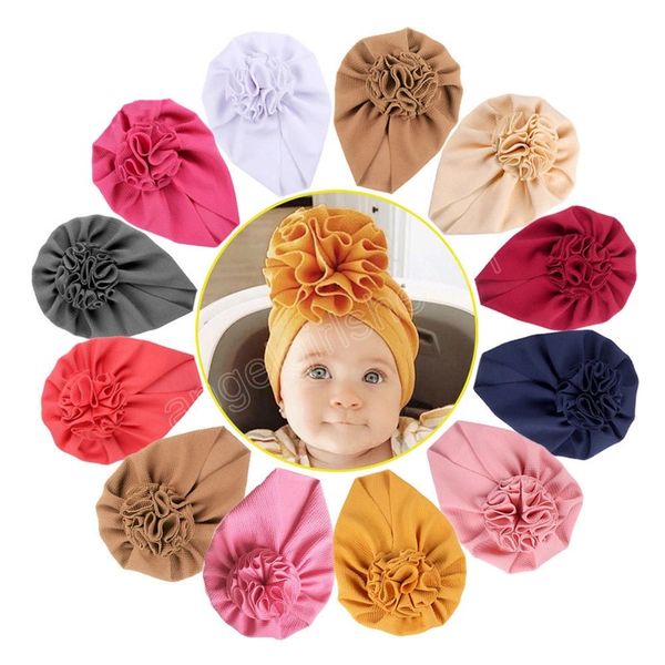 cute handmade folded flowers baby girls turban hat solid color infant beanie cap kids headwear birthday gift p props, Yellow
cute handmade folded flowers baby girls turban hat solid color infant beanie cap kids headwear birthday gift p props, Yellow