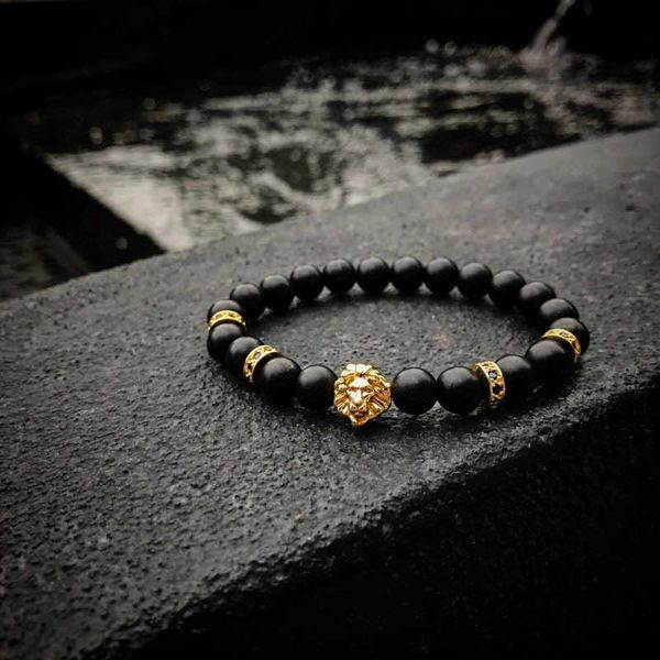 beaded strands new fashion liond head men bracelet handmade 8mm pave cz charm strand round stone bead bracelet for men jewelry gift l221012, Black
beaded strands new fashion liond head men bracelet handmade 8mm pave cz charm strand round stone bead bracelet for men jewelry gift l221012, Black