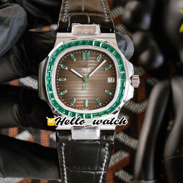 new 5711/113p-01 5711 gray texture dial cal.324 sc automatic mens watch steel emerald diamond bezel leather strap sport watches
new 5711/113p-01 5711 gray texture dial cal.324 sc automatic mens watch steel emerald diamond bezel leather strap sport watches
