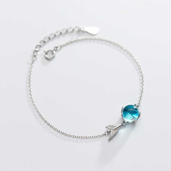 beaded strands 925 sterling silver blue crystal mermaid charm bracelet for women bracelet bangle wedding jewelry party gift l221012, Black
beaded strands 925 sterling silver blue crystal mermaid charm bracelet for women bracelet bangle wedding jewelry party gift l221012, Black