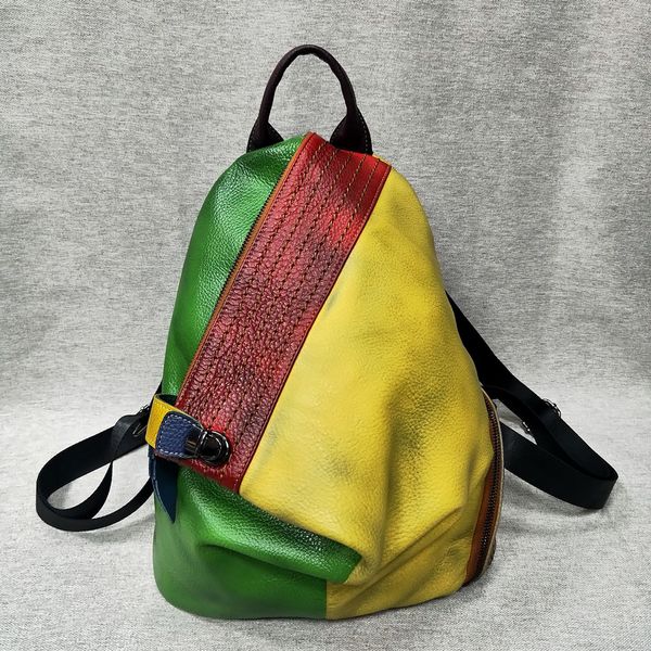 anti-theft genuine leather vintage backpack women retro patchwork knapsack female natural leather feminine packsack for students
anti-theft genuine leather vintage backpack women retro patchwork knapsack female natural leather feminine packsack for students
