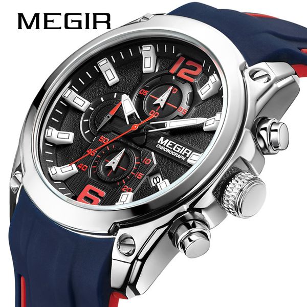 new megir men's watch trendy brand fashion multi function time calendar sport quartz practical men's watch 2063, Slivery;brown
new megir men's watch trendy brand fashion multi function time calendar sport quartz practical men's watch 2063, Slivery;brown