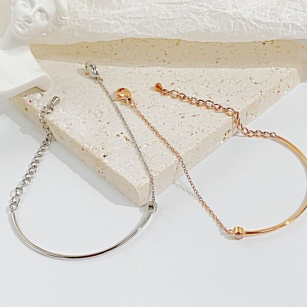 bangle bracelet designed jewerly 18k titanium steel bracelets do not fade thin high-grade minimalist white ins style gold delicate luxury ni, Black
bangle bracelet designed jewerly 18k titanium steel bracelets do not fade thin high-grade minimalist white ins style gold delicate luxury ni, Black