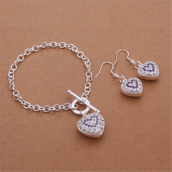 beaded strands street all-match 925 sterling silver romantic heart crystal earrings bracelets jewelry sets for women fashion party wedding g, Black
beaded strands street all-match 925 sterling silver romantic heart crystal earrings bracelets jewelry sets for women fashion party wedding g, Black