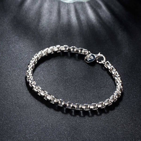 beaded strands new 925 sterling silver fine 4mm round lattice bracelet for woman street fashion wedding party holiday gift streetwear jewelr, Black
beaded strands new 925 sterling silver fine 4mm round lattice bracelet for woman street fashion wedding party holiday gift streetwear jewelr, Black