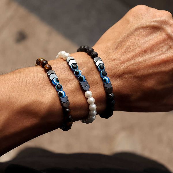 beaded strands round eye charm bracelet men 2022 fashion simple lava tiger eye bead bracelet for men jewelry gift pulsera hombre l221012, Black
beaded strands round eye charm bracelet men 2022 fashion simple lava tiger eye bead bracelet for men jewelry gift pulsera hombre l221012, Black