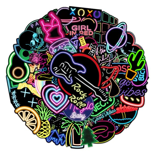 50pcs neon style stickers neon light waterproof vinyl decals lapsticker for water bottle phone computer luggage guitar bathroom graffiti pat 
50pcs neon style stickers neon light waterproof vinyl decals lapsticker for water bottle phone computer luggage guitar bathroom graffiti pat