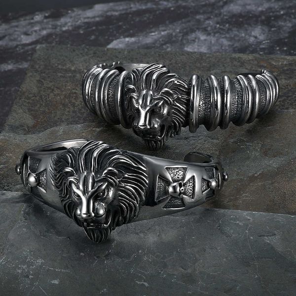 cluster rings classic vintage mighty lion head metal open bracelet for men women animal bracelet fashion punk biker jewelry gift adjustable, Golden;silver
cluster rings classic vintage mighty lion head metal open bracelet for men women animal bracelet fashion punk biker jewelry gift adjustable, Golden;silver