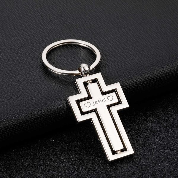 key rings religious gifts metal keychain new personality rotating cross key chain car pendant activity by custom name friend gift items l221, Slivery;golden
key rings religious gifts metal keychain new personality rotating cross key chain car pendant activity by custom name friend gift items l221, Slivery;golden