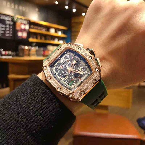 luxury mens mechanics watch richa net red miller rm011 full sky star diamond inlaid mechanical men's multifunctional wine barrel silico, Slivery;brown
luxury mens mechanics watch richa net red miller rm011 full sky star diamond inlaid mechanical men's multifunctional wine barrel silico, Slivery;brown