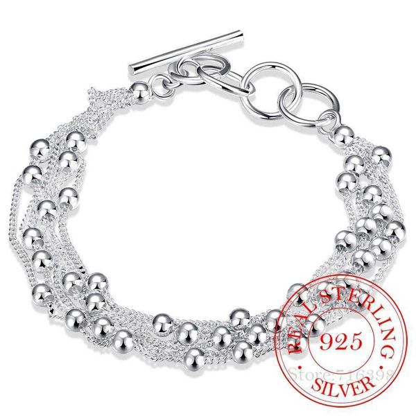 beaded strands 925 silver bracelet for women fine jewelry wholesale real pure six tassels beads ol female simple special brand gift l221012, Black
beaded strands 925 silver bracelet for women fine jewelry wholesale real pure six tassels beads ol female simple special brand gift l221012, Black