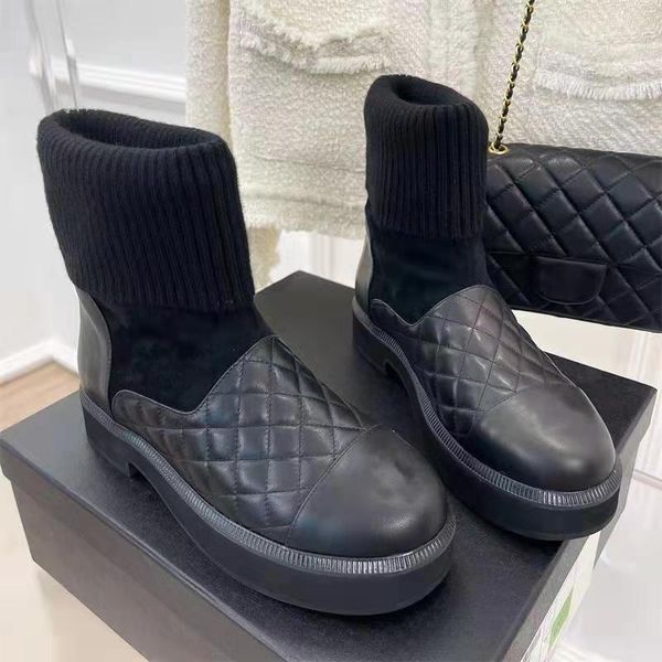 luxury designer women ankle boots fashion genuine leather socks elastic fabric patchwork woman short boot runway outfit platform wedges slip, Black
luxury designer women ankle boots fashion genuine leather socks elastic fabric patchwork woman short boot runway outfit platform wedges slip, Black