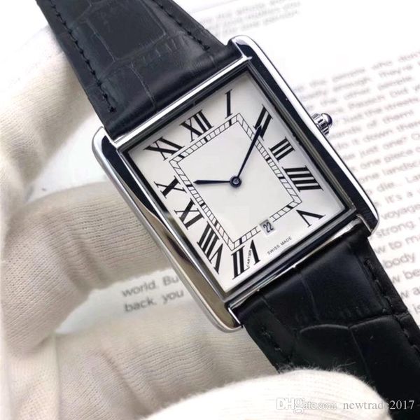 brand men's watch square case leather band quartz movement automatic date fashion women's watch wholesale, Slivery;brown
brand men's watch square case leather band quartz movement automatic date fashion women's watch wholesale, Slivery;brown