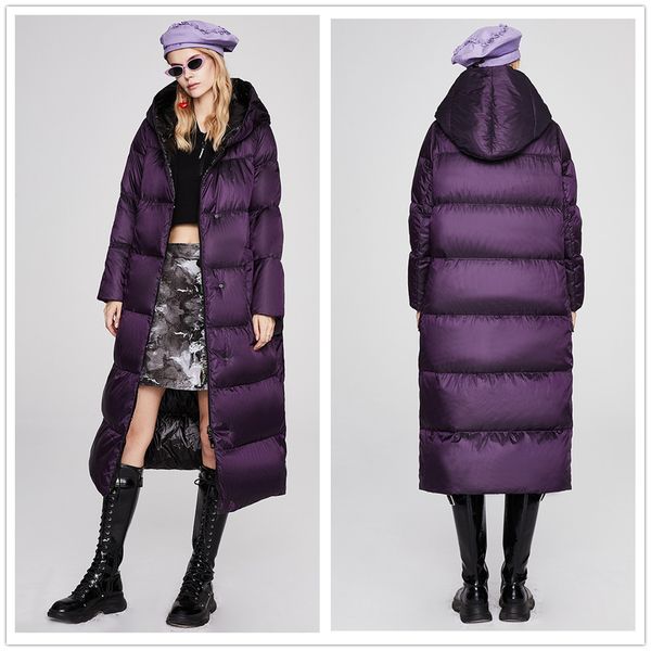 winter outdoor sports designer white duck thick down jacket women windproof hooded warm profile long coat, Black
winter outdoor sports designer white duck thick down jacket women windproof hooded warm profile long coat, Black
