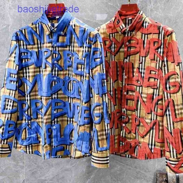 designer casual men shirts brand burbely online shop original three standard men's long sleeve classic graffit, White;black
designer casual men shirts brand burbely online shop original three standard men's long sleeve classic graffit, White;black