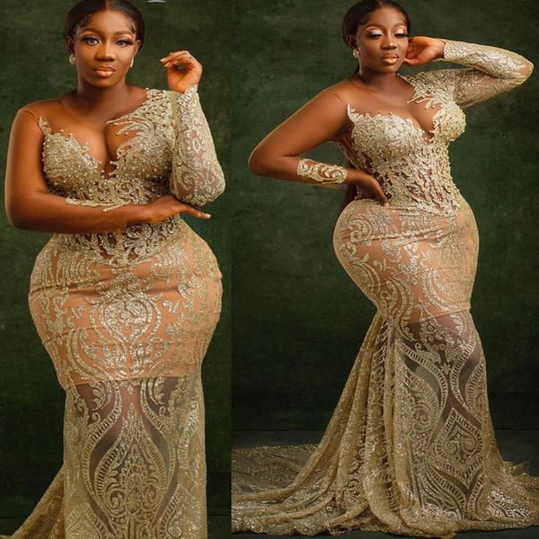 2022 arabic aso ebi gold mermaid prom dresses crystals lace evening formal party second reception birthday engagement gowns dress zj888, Black
2022 arabic aso ebi gold mermaid prom dresses crystals lace evening formal party second reception birthday engagement gowns dress zj888, Black