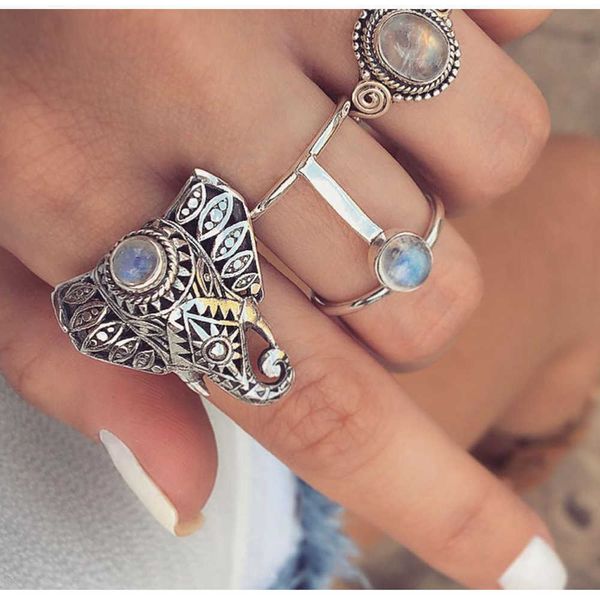 cluster rings kiss wife 3pcs/set fashion vintage silver color opals elephant ring set for women bohemia carving rings new trend jewelry gift, Golden;silver
cluster rings kiss wife 3pcs/set fashion vintage silver color opals elephant ring set for women bohemia carving rings new trend jewelry gift, Golden;silver