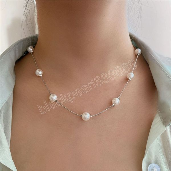 beads women's neck chain pearl choker necklace gold color goth chocker jewelry on the neck pendant collar for girl, Golden;silver
beads women's neck chain pearl choker necklace gold color goth chocker jewelry on the neck pendant collar for girl, Golden;silver
