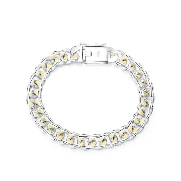 beaded strands 2020 men's jewelry bracelet pulseras 925 silver 10mm width 21cm thick exquisite fashion silver bracelet women's fin, Black
beaded strands 2020 men's jewelry bracelet pulseras 925 silver 10mm width 21cm thick exquisite fashion silver bracelet women's fin, Black