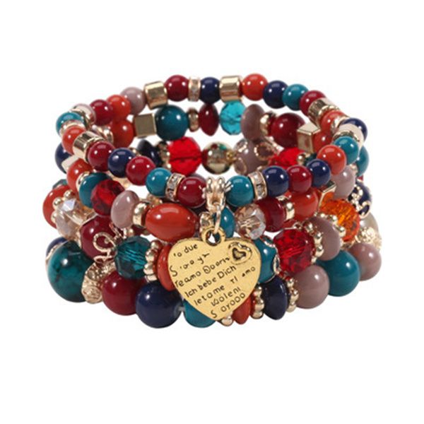 bohemian beaded love bracelet european and american fashion rhinestone elastic hand string ac312, Golden;silver
bohemian beaded love bracelet european and american fashion rhinestone elastic hand string ac312, Golden;silver
