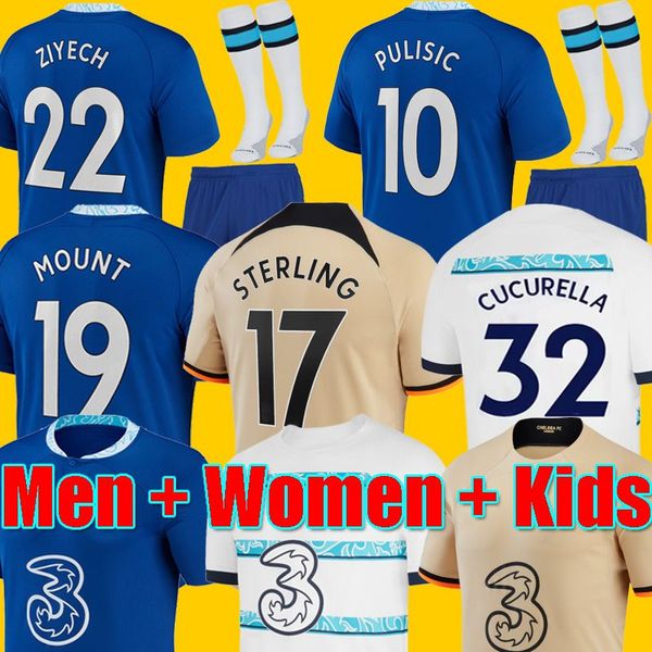 23/24 thailand cfc mens soccer jerseys club sterling mount werner havertz chilwell ziyech pulisic home blue away football shirts kante child, Black;yellow
23/24 thailand cfc mens soccer jerseys club sterling mount werner havertz chilwell ziyech pulisic home blue away football shirts kante child, Black;yellow