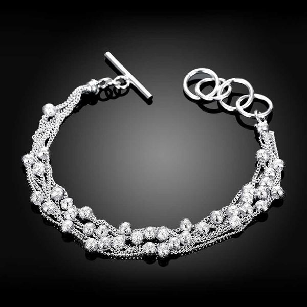 beaded strands korean fine 925 stamp silver frosted tassel beads chain bracelets for women noble wedding party gifts fashion jewelry l221012, Black
beaded strands korean fine 925 stamp silver frosted tassel beads chain bracelets for women noble wedding party gifts fashion jewelry l221012, Black