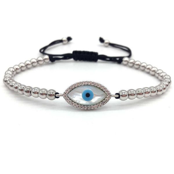 beaded strands temperament adjustable blue eye charm bracelet women fashion 4mm braided macrame beads bracelet for women jewelry gift l22101, Black
beaded strands temperament adjustable blue eye charm bracelet women fashion 4mm braided macrame beads bracelet for women jewelry gift l22101, Black