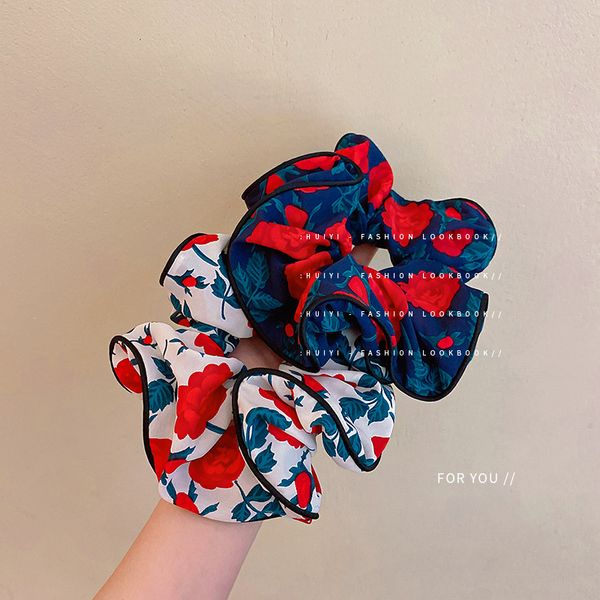 retro hair rubber bands rose pattern colique scrunchie go out with ponytail ins show off french temperament hair rope tiara br037, Pink
retro hair rubber bands rose pattern colique scrunchie go out with ponytail ins show off french temperament hair rope tiara br037, Pink
