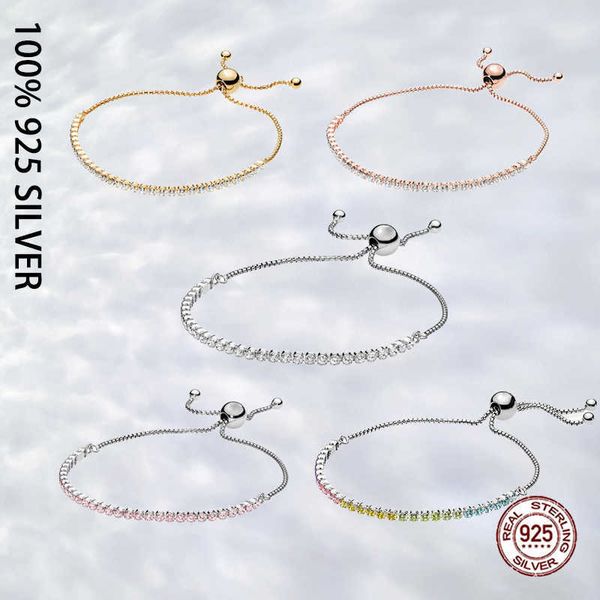 charm bracelets fit original real 925 sterling silver sparkling slider tennis bracelet for women fashion luxury diy bracelet jewelry l221013, Golden;silver
charm bracelets fit original real 925 sterling silver sparkling slider tennis bracelet for women fashion luxury diy bracelet jewelry l221013, Golden;silver