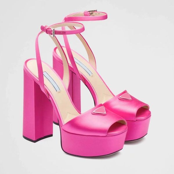 satin platform pumps triangle buckle decoration sandals chunky heel square toe 13cm high heeled fashion women luxury designers party block s, Black
satin platform pumps triangle buckle decoration sandals chunky heel square toe 13cm high heeled fashion women luxury designers party block s, Black