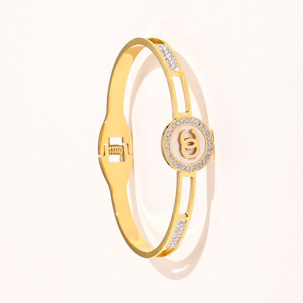 luxury brand designers letters bracelets bangle bangles 18k gold plated stainless steel rhinestone crystal letter wristband cuff for famous, Black
luxury brand designers letters bracelets bangle bangles 18k gold plated stainless steel rhinestone crystal letter wristband cuff for famous, Black