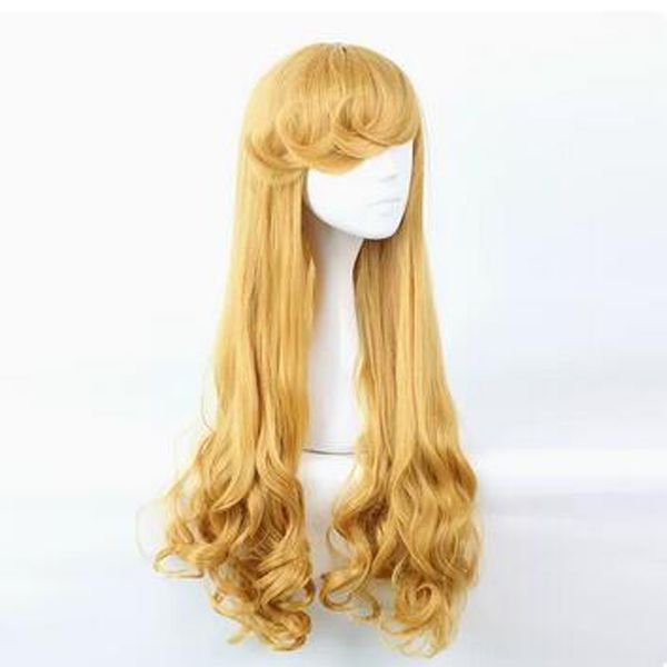2022 popular natural long curly women party cos comic curly wig, Black 
2022 popular natural long curly women party cos comic curly wig, Black