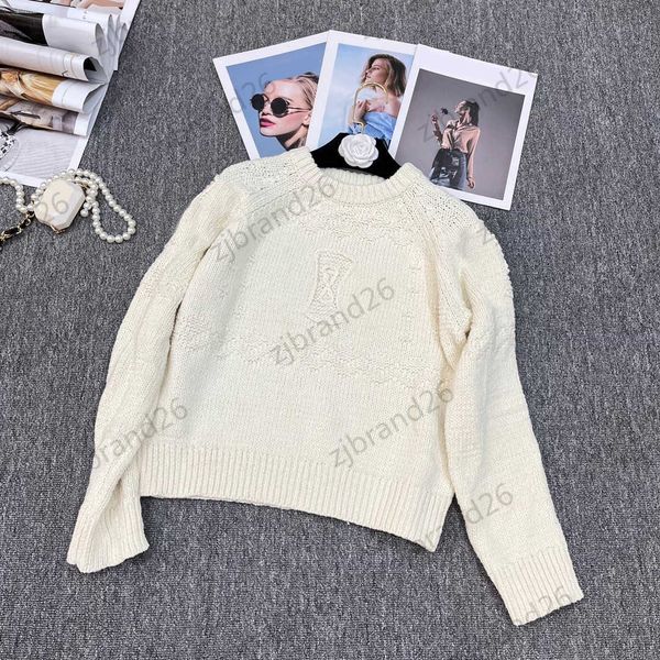 designer womens sweater logo jacquard shoulder hollow out knitwear round neck pullover short style sweater autumn winter warm women apparel, White;black
designer womens sweater logo jacquard shoulder hollow out knitwear round neck pullover short style sweater autumn winter warm women apparel, White;black