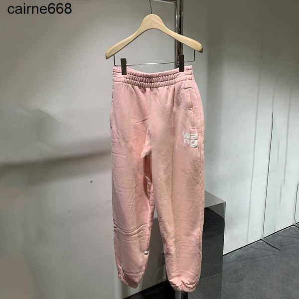 women's designer pants autumn new elastic waist suede letter alexanders legged leisure sports pants wangs, Black;white
women's designer pants autumn new elastic waist suede letter alexanders legged leisure sports pants wangs, Black;white