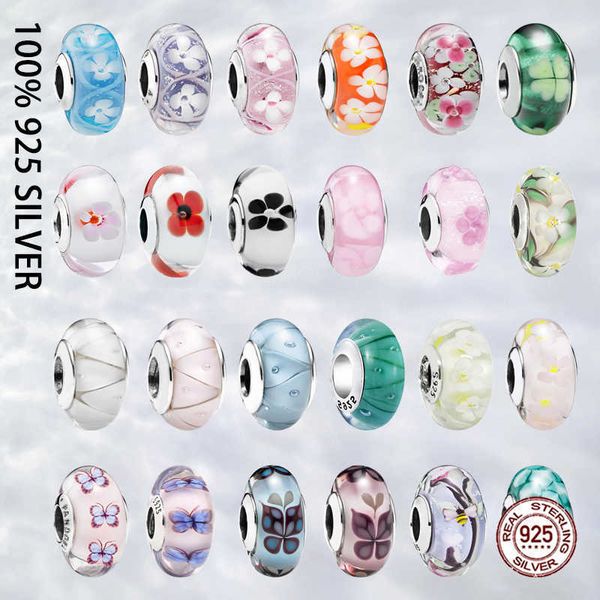 charm bracelets fit original real 925 sterling silver flower butterfly glass bead charm for women bracelet trinket diy jewelry l221013, Golden;silver
charm bracelets fit original real 925 sterling silver flower butterfly glass bead charm for women bracelet trinket diy jewelry l221013, Golden;silver