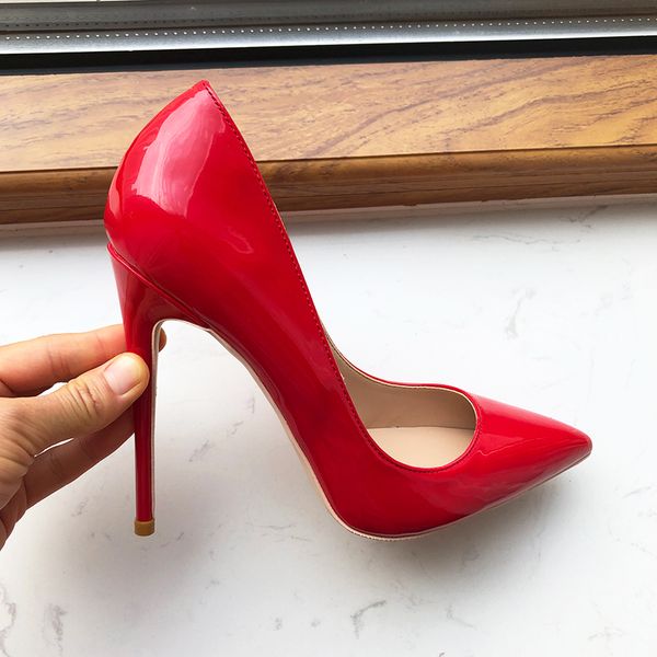 12cm 10cm 8cm high heels shoes brand red soles thin heel shoe women red patent leather pointy toe stiletto pumps elegant ladies wedding shoe, Black
12cm 10cm 8cm high heels shoes brand red soles thin heel shoe women red patent leather pointy toe stiletto pumps elegant ladies wedding shoe, Black